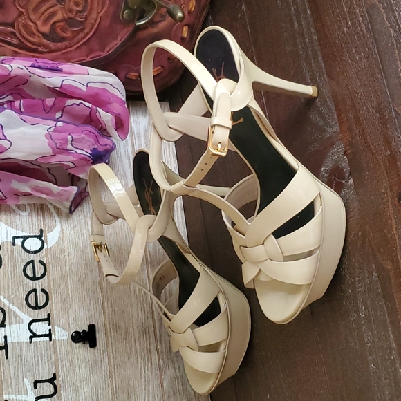 Tribute Platform Sandals In Smooth Leather - Picture 5 of 14